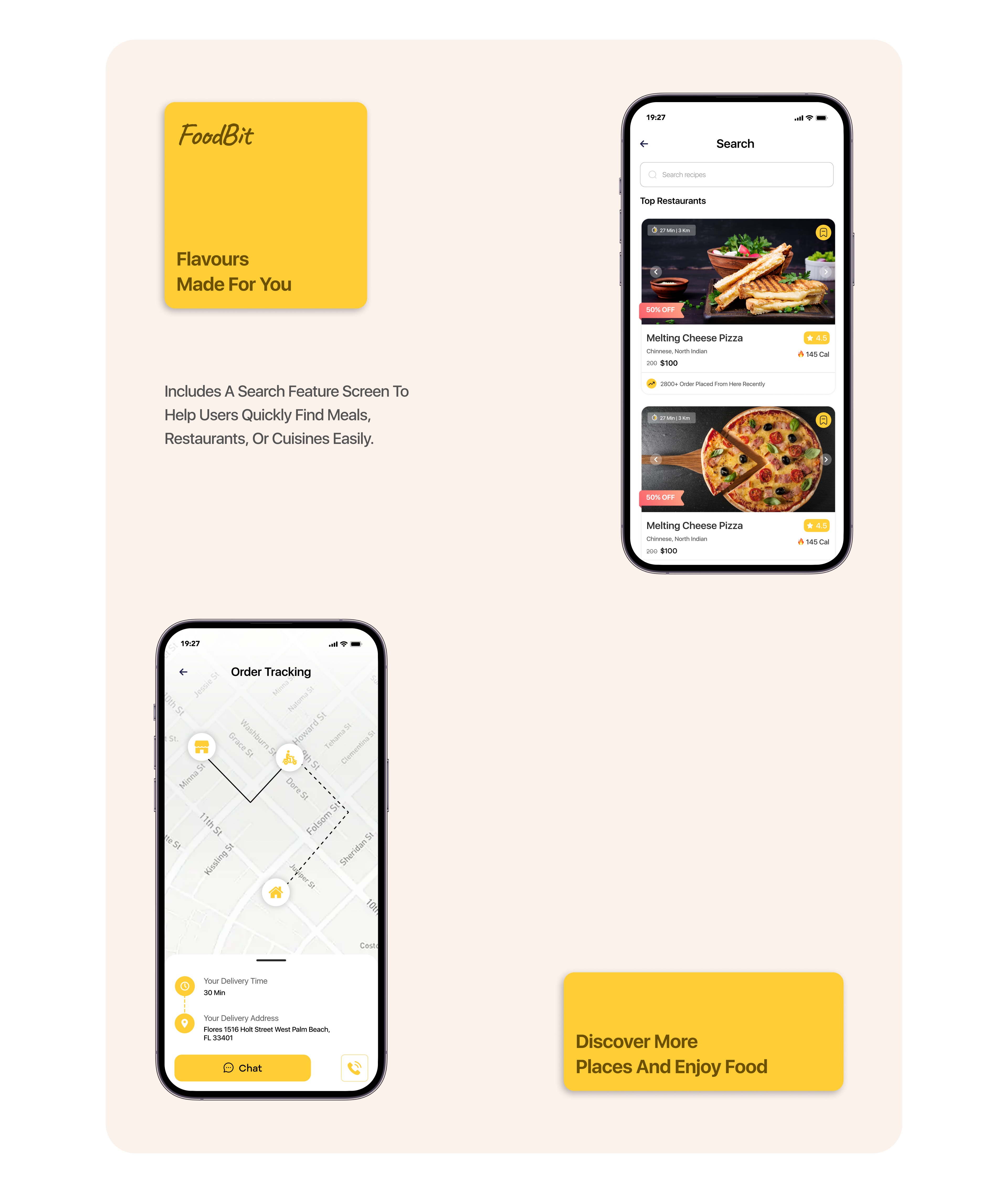 FoodBit - Food App android app android app design app clean delivery delivery app design fast food figma food app food shop mobile app mobile app design mobile ui restaurant shop simple sushi mobile app ui