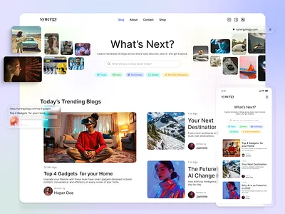 High-Performance Blogging Website Devlopment articledesign blog smarter blog smarter ui design blog ui blog webiste ui design blogdesign bloginterface blogplatform minimal blog ui pet shop development ui ux webkul webkul design website design