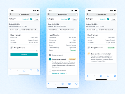 📱 HelloGov – Mobile Order Tracking & Application Status application progress application status crm document government government service order tracking order updates passport progress service portal shipping tracking status status tracker status tracking tracking