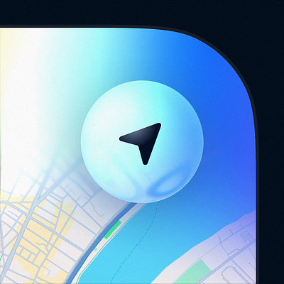 Liquid Glass Button closeup 🔍 animation app app design button design glass gradient interaction light liquid liquid glass location map mobile navigation product ui ux