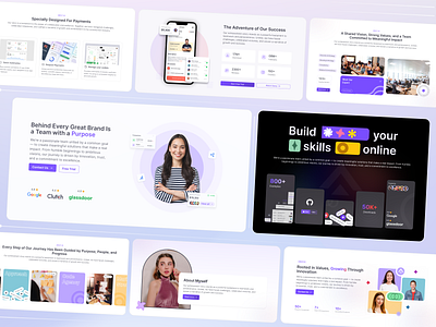 About Sections – FlyonUI about about block about section aboutus figma figma uikit landing page uikit web design
