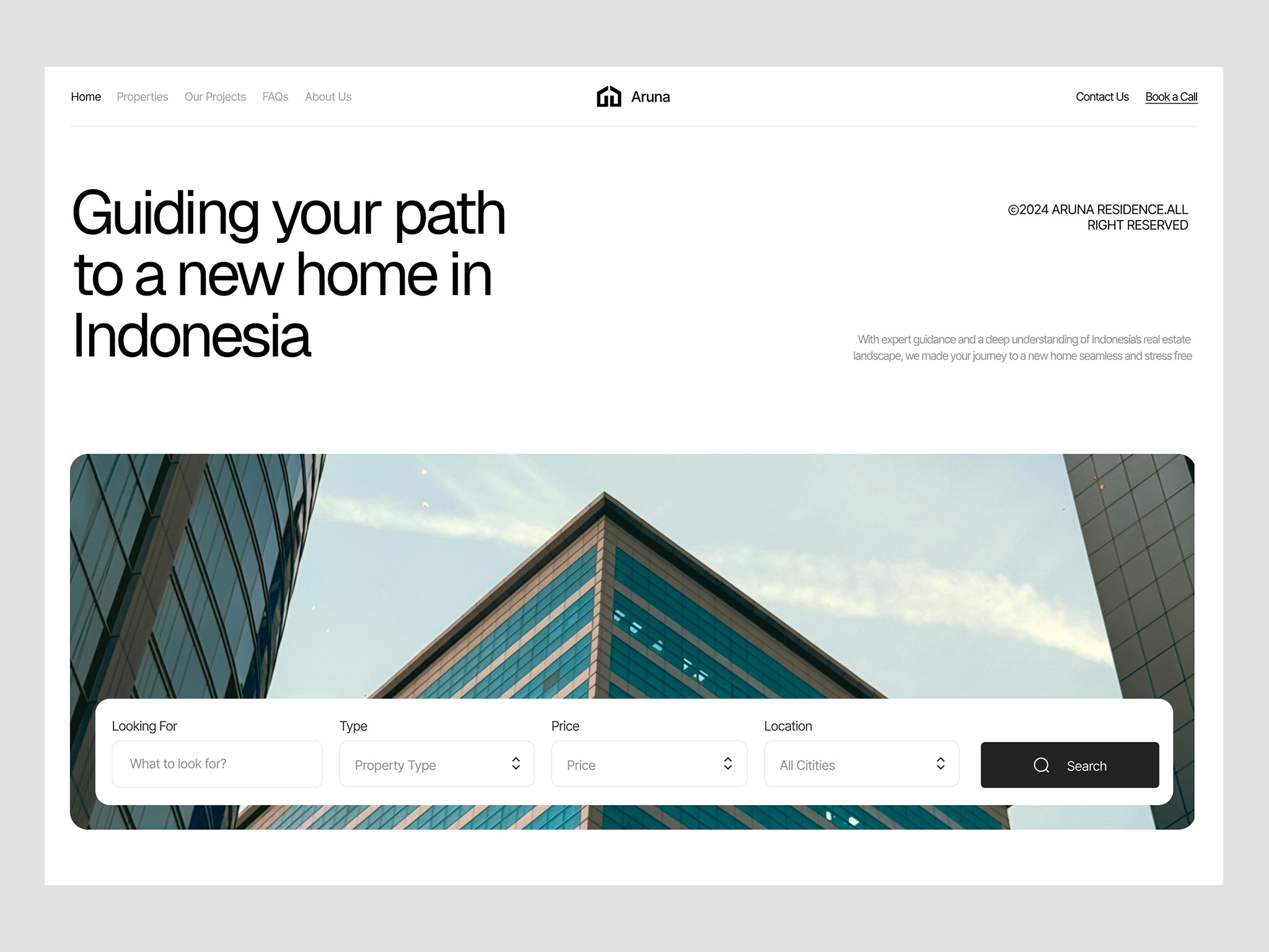 Real Estate Hero Section 3d agency animation app branding design e commerce flat graphic design illustration logo minimal motion graphics typography ui ux vector web web design website