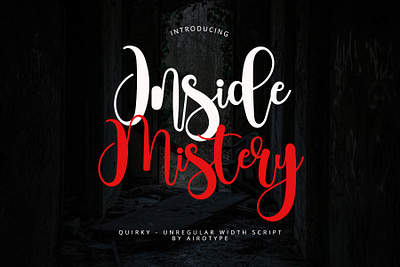 Inside Mistery - Spooky Cursive Font bouncy font calligraphy card font cursive font font fonts graphic design halloween design halloween font handwriting handwriting font lettering script script font signature font spooky font typeface typography wedding font
