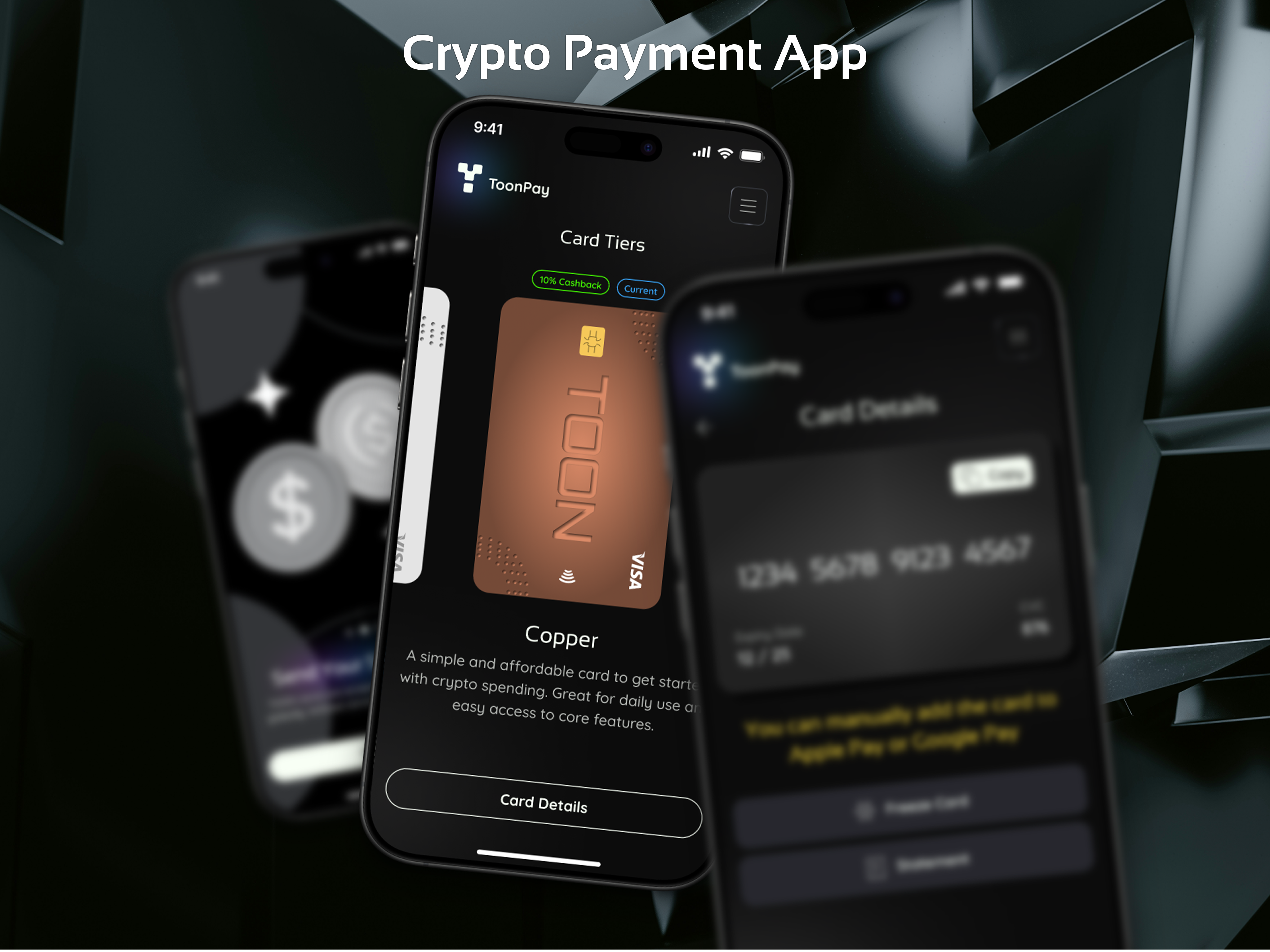 Crypto Payment App blockchain crypto digisol mobile ui ux