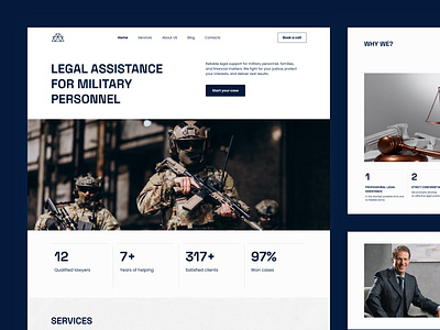 Home Page for a Law Firm Website business clean design home page landing page law law firm design layer minimal modern ui responsive ui ux web design web development website