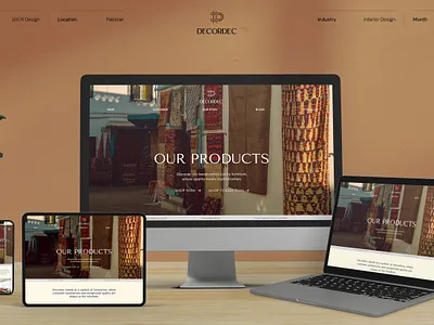 DECORDEC | UI UX | WEB branding graphic design interior design logo luxury packaging rugs ui ux web development website
