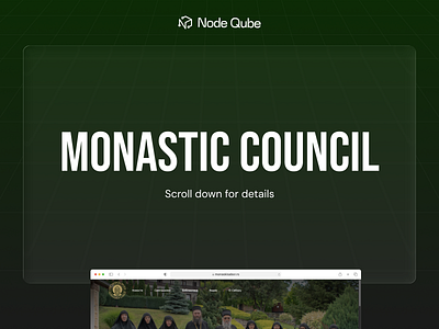 Monastic Council Website app appdesign branding design illustration logo ui ui design uiux ux