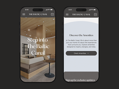 Mobile The Baltic Canal design mobile ui uiux design ux visual web design