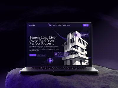 Zentate – Smart Property Finder Website Concept 🏡✨ buysellhomes cleaninterface futuristicui homerental landing page modern design propertyfinder realestatedesign realestateplatform responsivedesign rompweb searchexperience smartpropertyplatform smartsearchui ui uiux web design webdesigninspiration