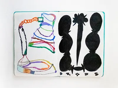 Hmm... OK? abstract art blesnoc cristian drawing graphic design illustratio journal lamp modern painting shapes sketchbook