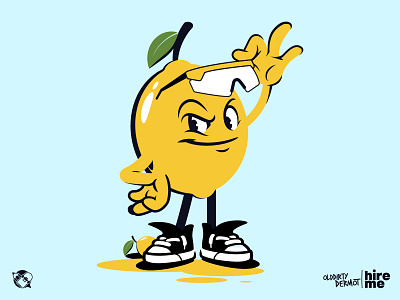 Lemon Mascot! character design graphics illustration lemon logo design mascot t shirt design tee design vector vector design