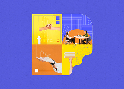 Work in Progress x Ethic & GLS collage collage arte design editorial editorial design ethic graphic design illustration inclusion office old photoshop poster social issues work workspace