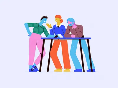 Ericsson characters character ericsson illustration inclusive library meeting office patswerk pattern start up team teamwork tech ui vector work