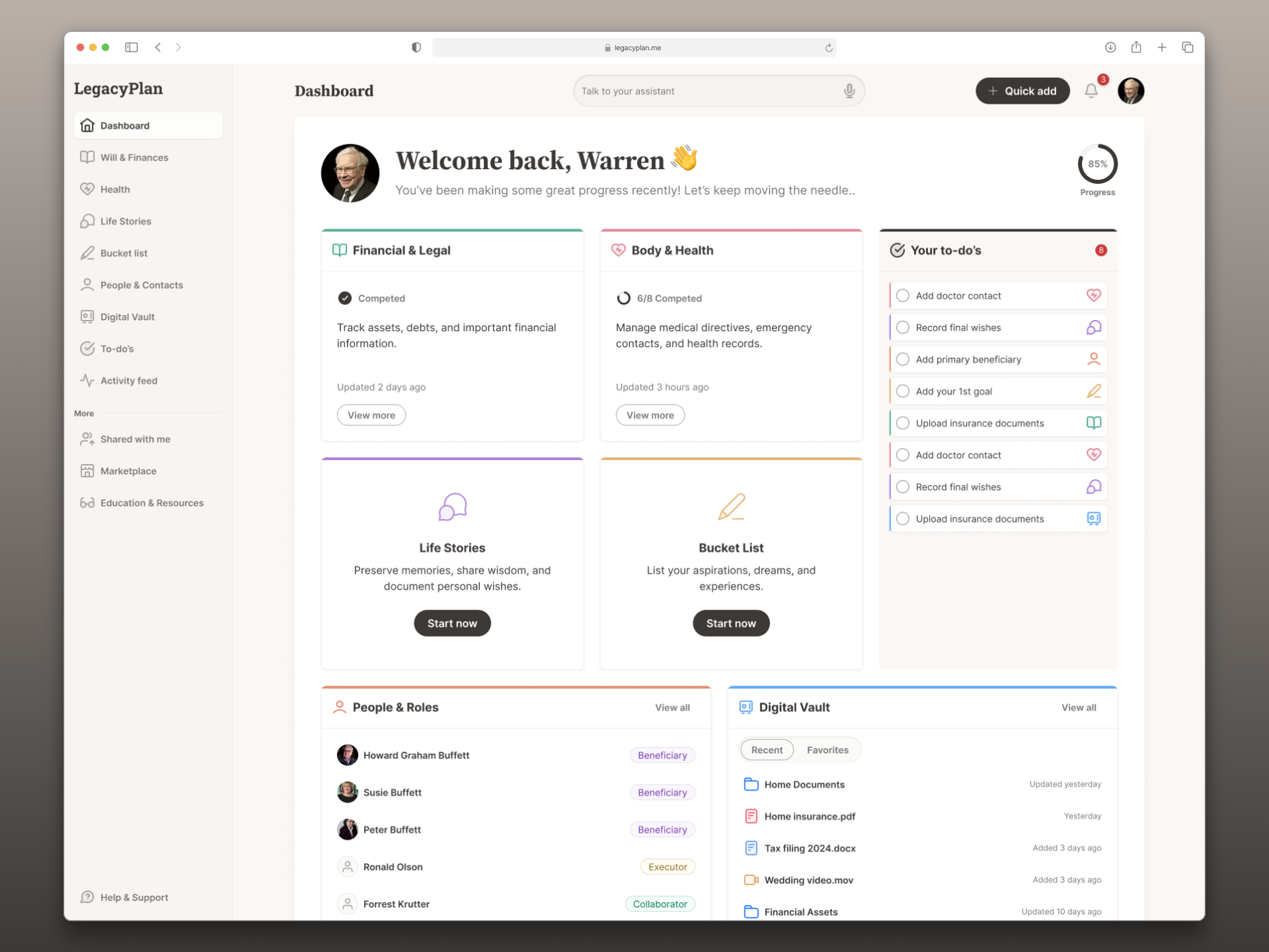 Example of Product & Web Design Retainer