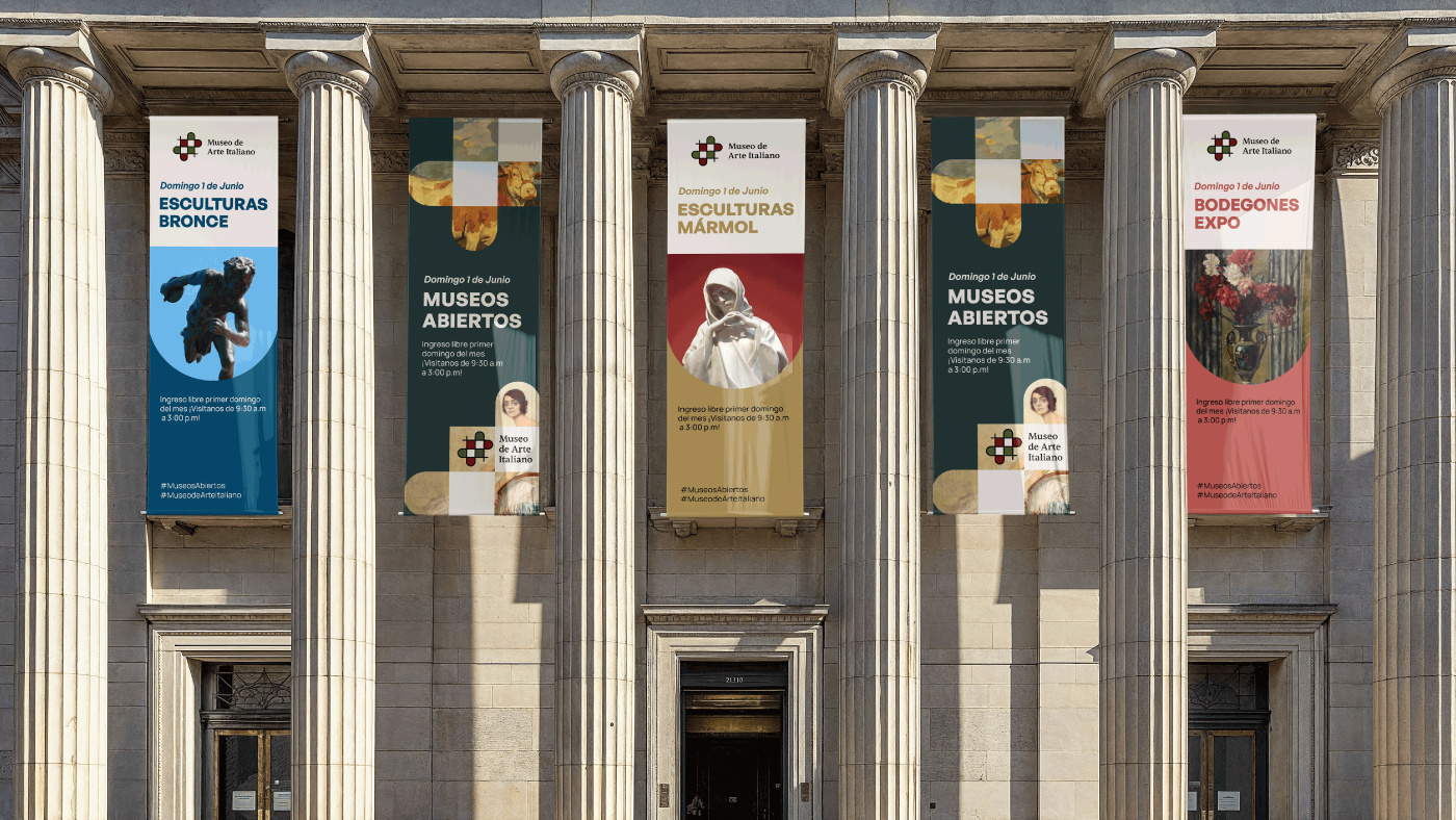 Museo de Arte Italiano (Concept) art brand brand design brand identity branding graphic design logo logo design logotype museum museum design peru poster sculpture visual idendity