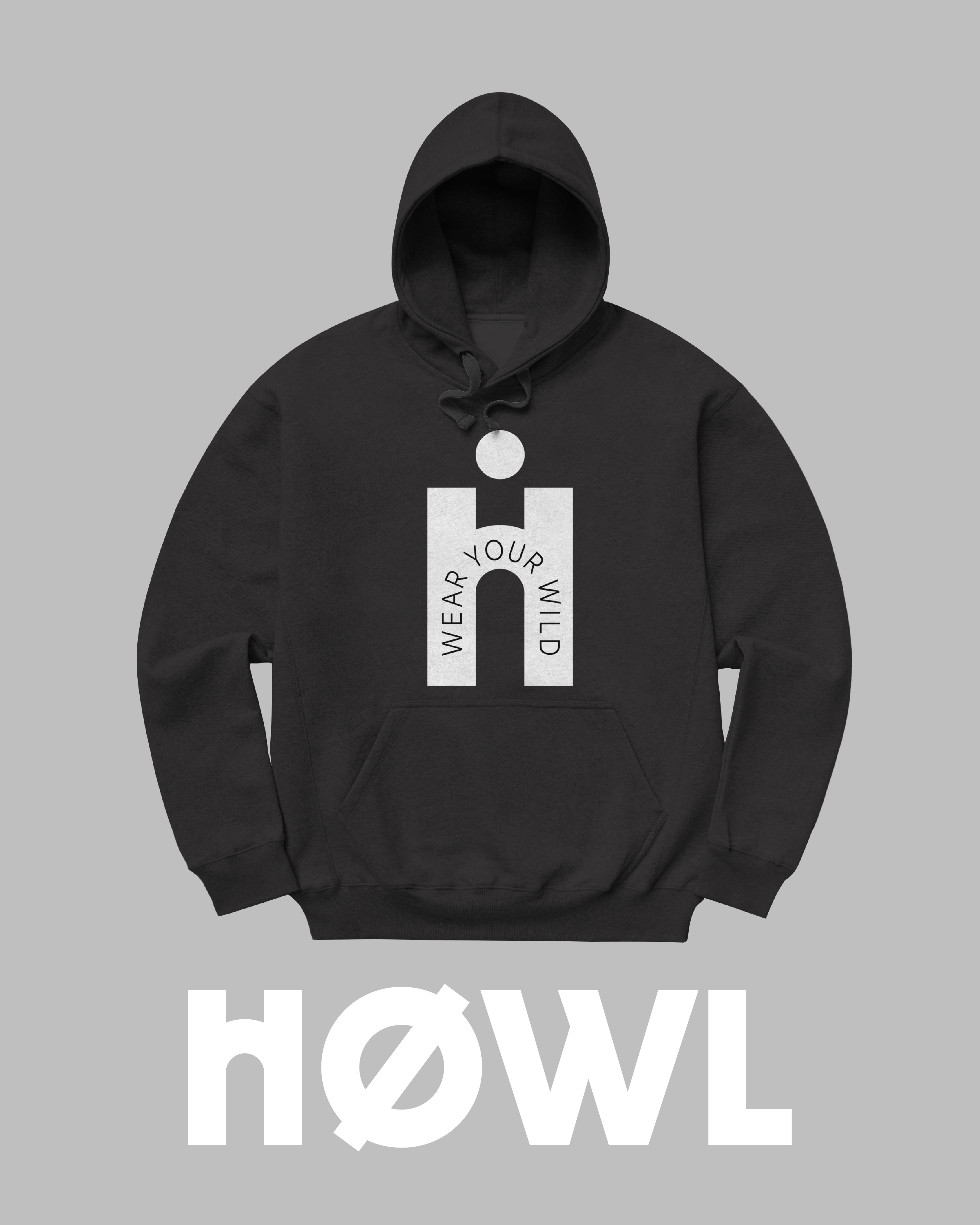 HOWL - BRAND IDENTITY apparel bold brand identity brand identity design branding clothing graphic design logo logo design modern rebellious sleek streetwear