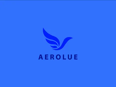Modern Minimalist logo Design aerolue bird brand branding graphic design identity logo minimalist modern v