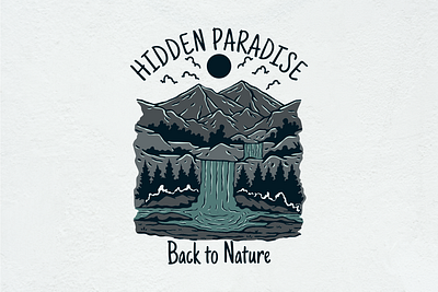 HIDDEN PARADISE - BACK TO NATURE backpack