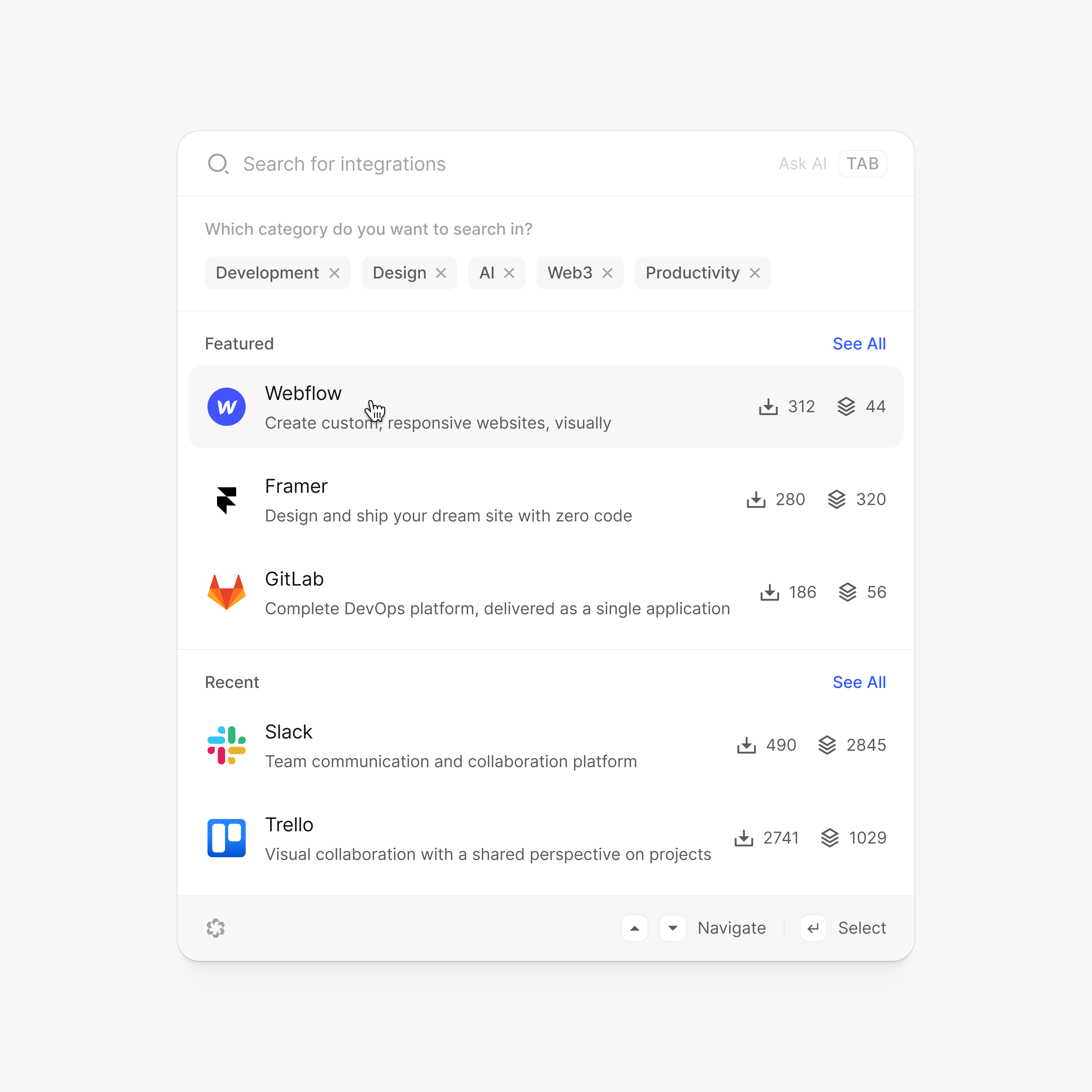 ⌘ Command Menu cmd command menu command palette search spotlight