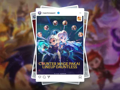 Magic Chess: Go Go | Social Media Post design esports design feed esports esports design graphic design instagram feed social media design social media post