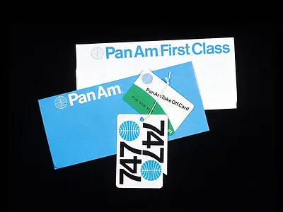 Vintage Pan Am First Class Collateral aviation blue brand brand identity branding branding identity collateral design graphic design logo mid century modern pan am retro travel travel retro vintage vintage design