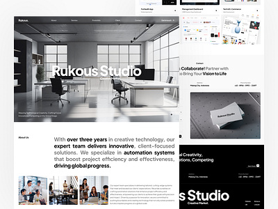 Rukous Studio - Website agency company company prrofile development profile service studio ui uiux web website