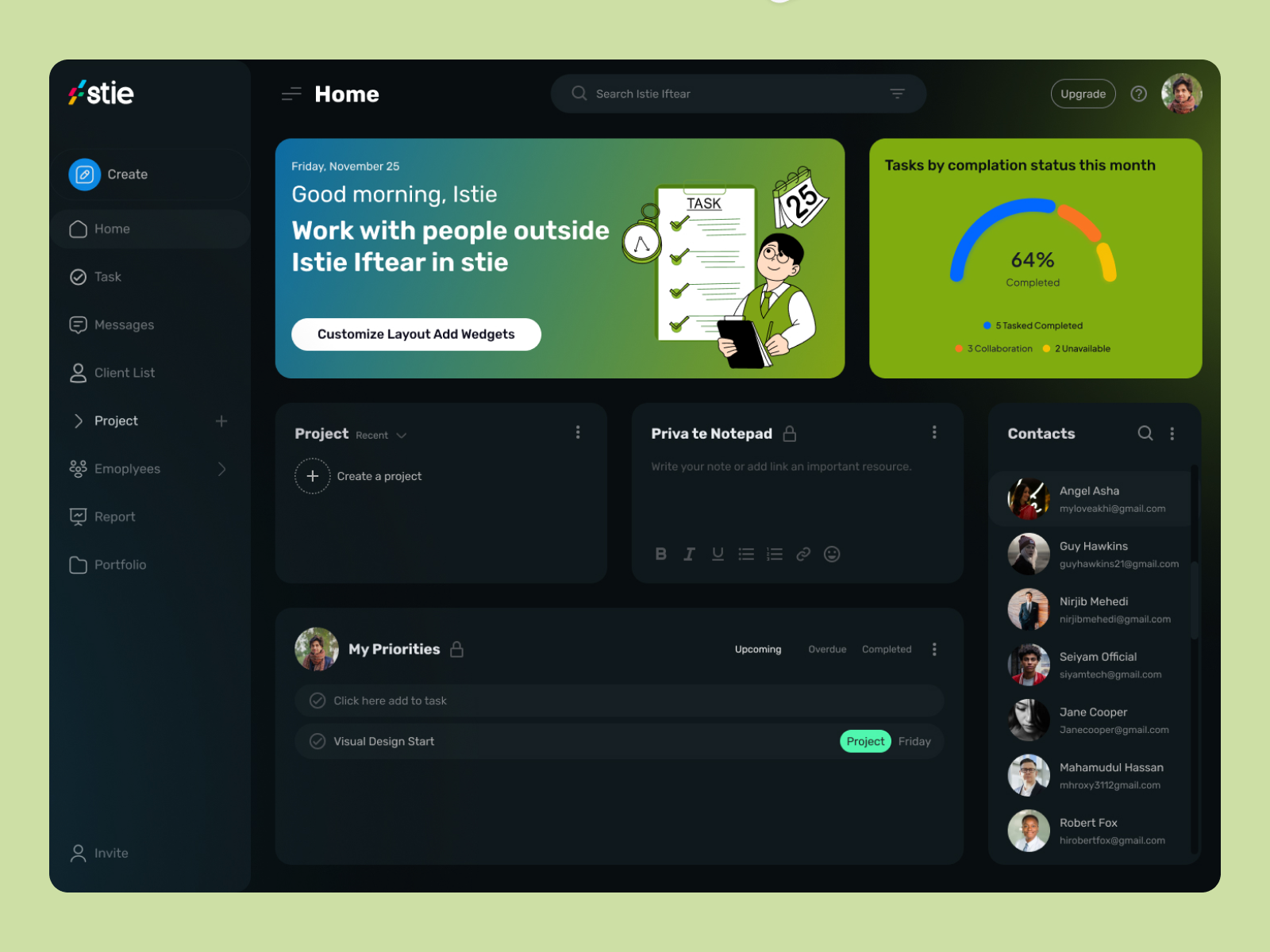 Project Management SaaS Dashboard UI/UX Prototype Design Figma animation app design crodesign dashboard dashboard ui design dashboarddesign design figmaprototype istie iftear productdesign productivitydesign project management dashboard projectmanagementtool prototyping seofriendly taskmanager ui uiuxdesign uxcasestudy webappdesign