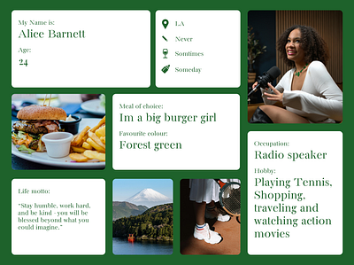 Bento grid meets dating profile #dailyUI bento grid dailyui design figma graphic design layout ui user profile