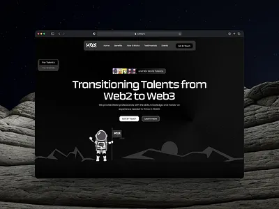 Web3 Landing page landing page ui web design web3 website