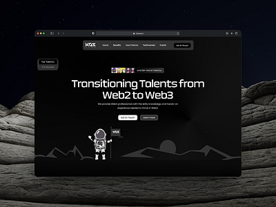 Web3 Landing page landing page ui web design web3 website