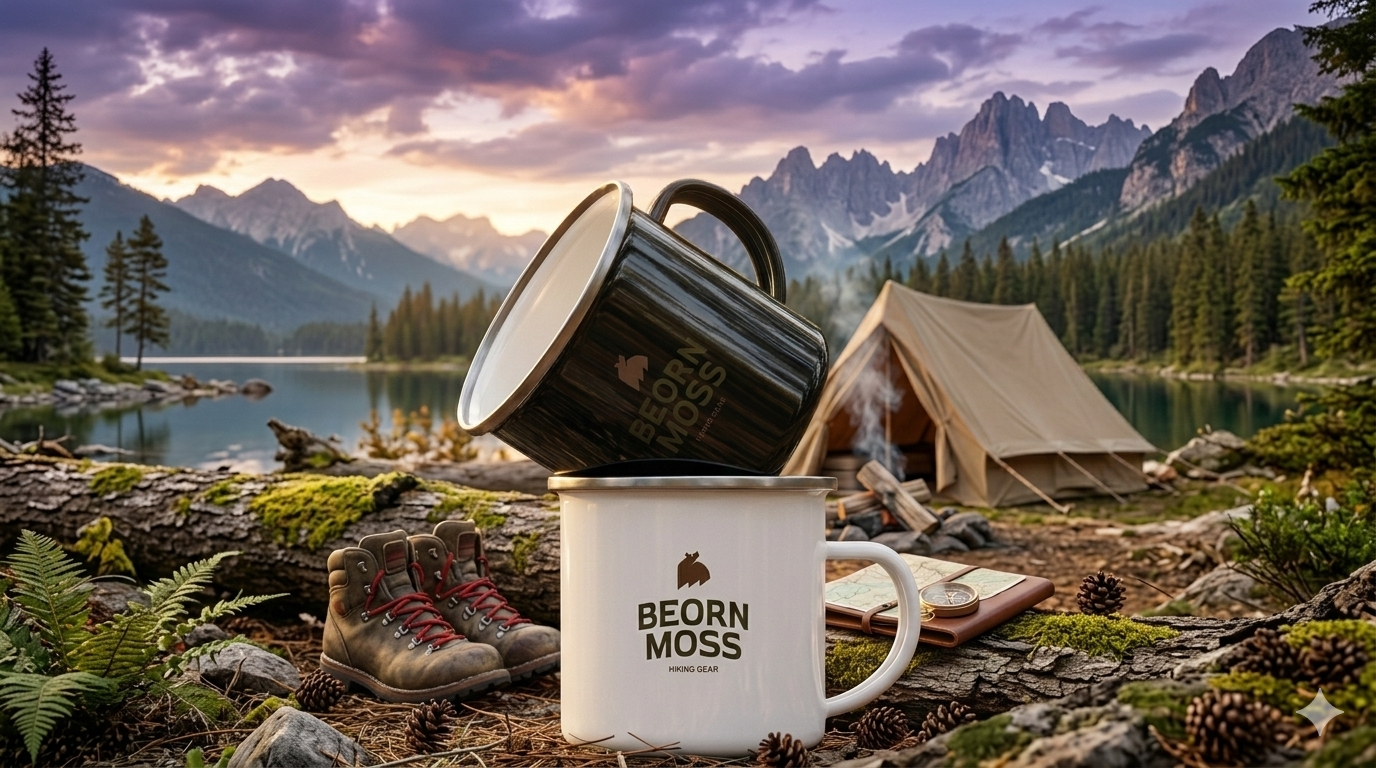 Beorn Moss | Brand Strategy and Visual Identity brand strategy branding camping graphic design hiking logo minimalist ui visual identity