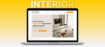 PLUSH INTERIOR DESIGN design graphic design homepage landing page ui ui ux