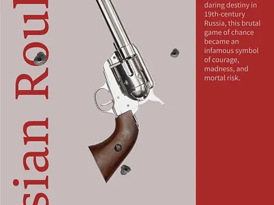Russian Roulette 3d aesthetic branding clean creative creativity elegant famous high resolution inspiration minimal modern motion graphics popular poster professional professional designer russian roulette theme wallpaper