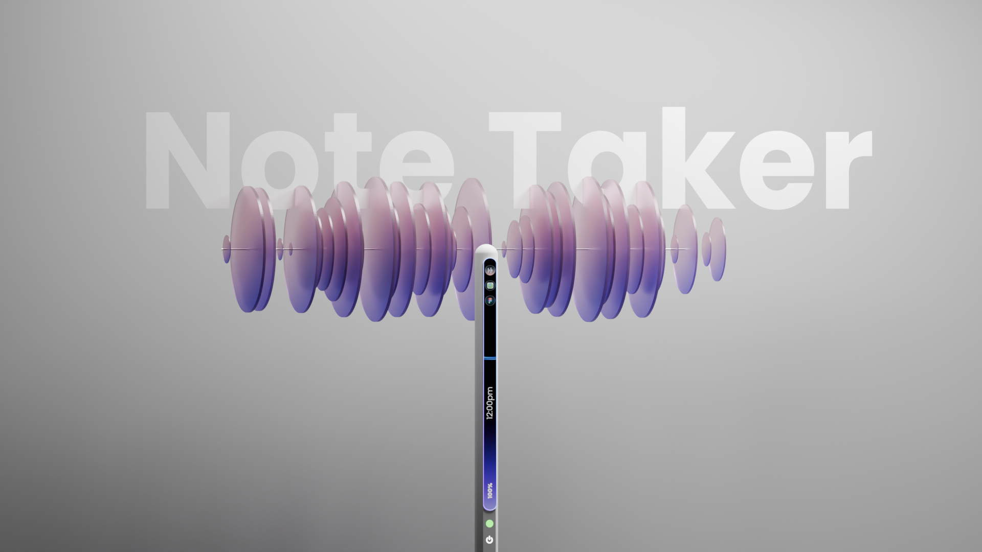iPencil 3d animation apple apple design apple pencil blender companion design inspiration minimal design pencil product design smart pen