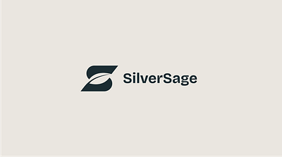 Silversage branding finance leaf logo s sage silver