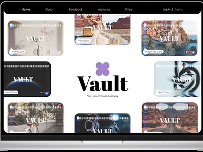 Vault Wallet - New Way - New Life Style 2025 animation branding dribbble figma finance glass effect graphic design inspiration interface landing product design prototype uiux user flow web design