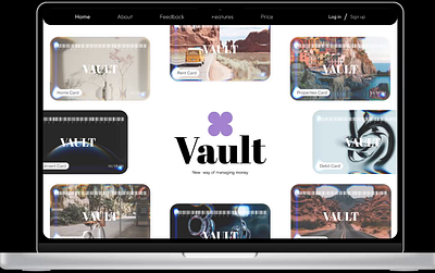 Vault Wallet - New Way - New Life Style 2025 animation branding dribbble figma finance glass effect graphic design inspiration interface landing product design prototype uiux user flow web design