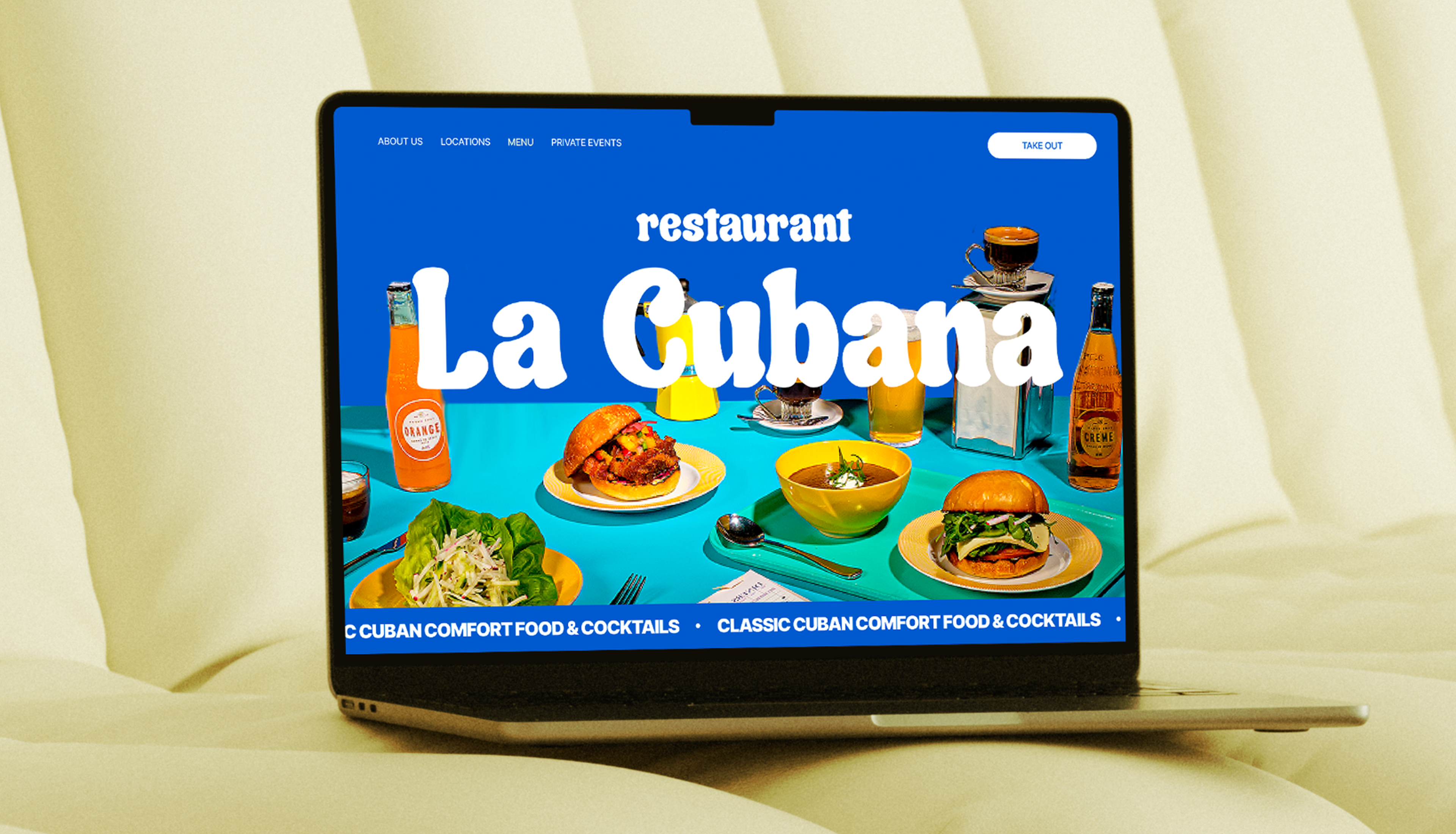 La Cubana - Landing Page design for cafe brand identity branding cafe cafe branding design food food industry graphic design homepage illustration landing ui ux web design website