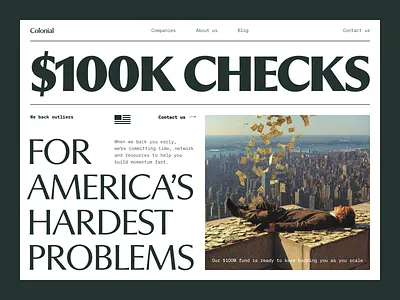 VC america brand identity branding landing page logo money usa vc webflow website