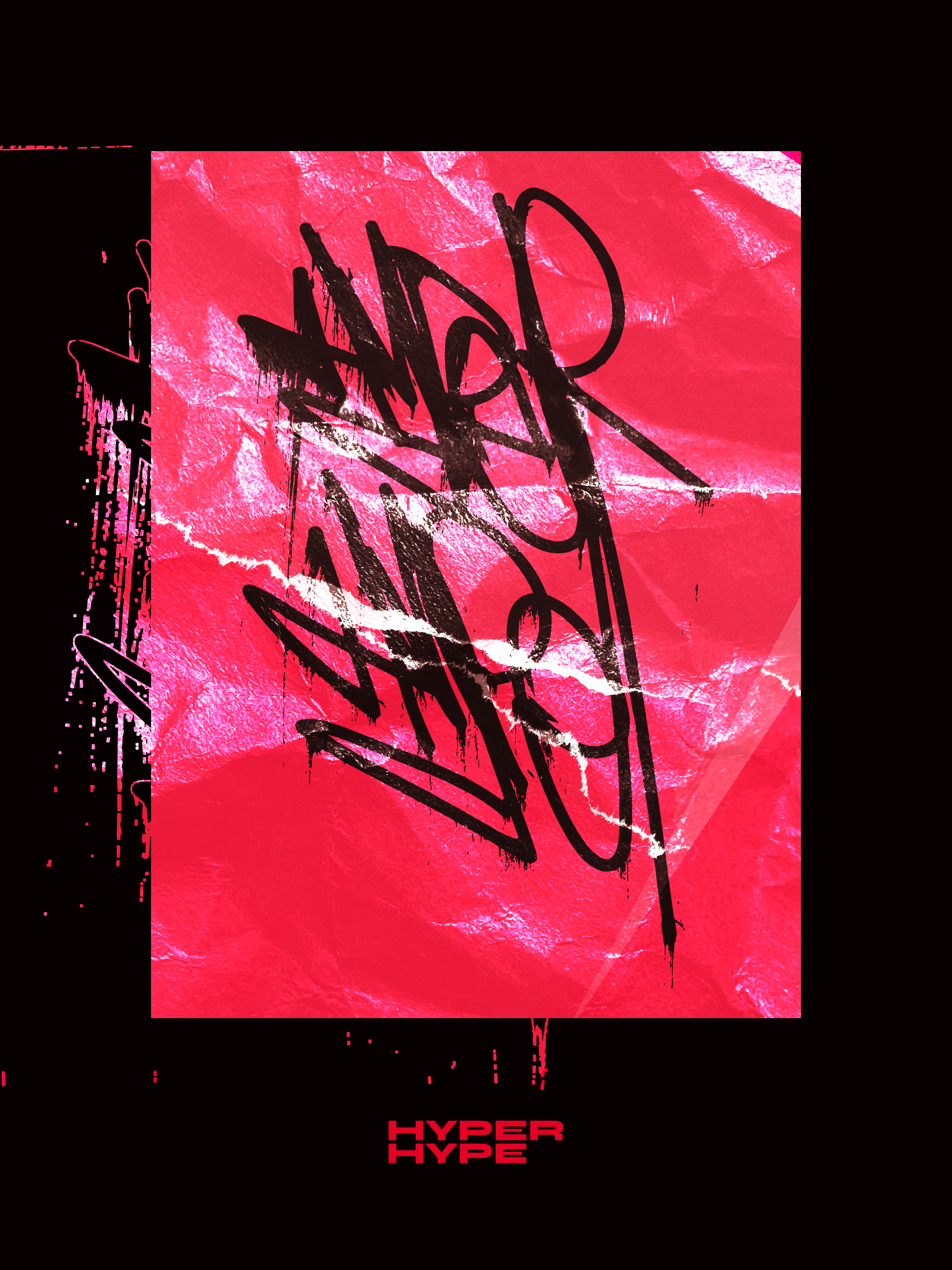 Hyper Hype graffiti hype hyper illustration red street street art tag