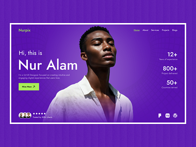 Personal Portfolio Landing Pag agency agency website clean company creative agency digital agency digital marketing graphic design landing page personal website portfolio portfolio website studio ui ux web design website