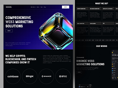 Web 3 agency Website agency business agency landing page agency website agency websites design graphic design landing page landingpage design trendy design ui webdesign