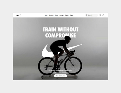 Nike (Concept) Hero section athletic centered clean design color palette conversion design figma hero section landing page minimal design nike nike design nike ui sport website sportswear typography ui ux web design webflow