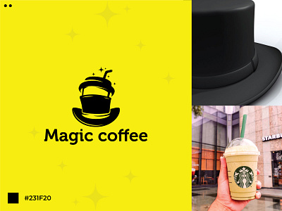 Magic Coffee Logo Design For Glorry | Canada beveragestartupbrand brandlogodesign cafeidentity cleanlogodesign coffeeillustration creativebrandmark creativelogoart creativevisualdesign custombranding dribbblelogodesign drinklogodesign funlogodesign logoart logodesigncommunity logodesigndaily logooftheday magichatlogo smoothbranding visualstorytelling yellowthemedesign