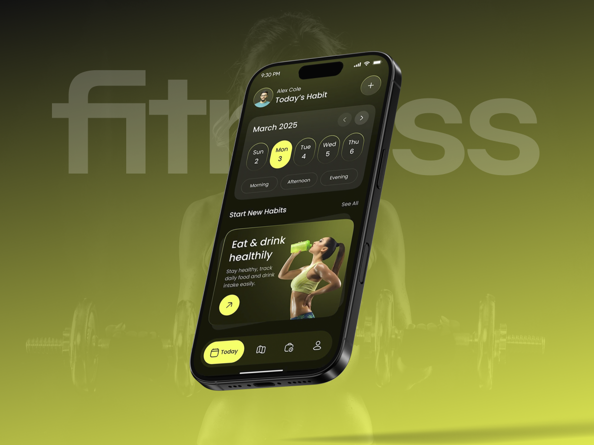 MOBILE APPLICATION DESIGN - FITNESS branding custom design excercise fitness graphic design graphics icon illustration intuitive logo typography ui userfriendly ux vector workout