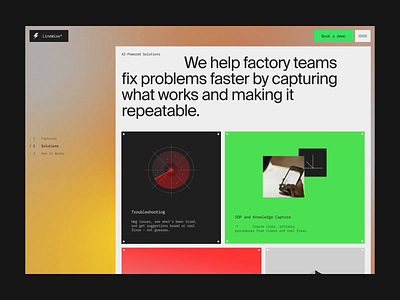 AI landing page website design ai assistant ✦ LineWise ai animation design interaction landing page motion graphics service site startup ui ux web design website
