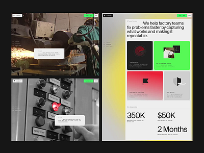 AI Landing page web design ai assistant screens ✦ LineWise ai animation design interaction landing page motion graphics service site startup ui ux web design website