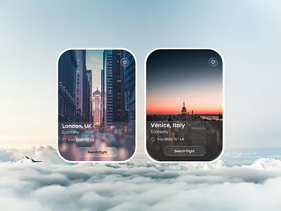 UI card design concept ui