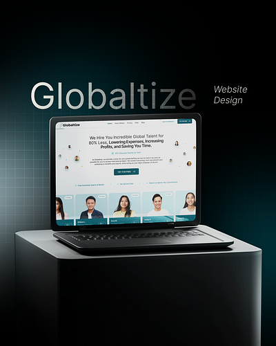 Globaltize - Hiring Platform Design figma design figma designer figma website desigm hiring hiring platform platform platform design responsive design ui design uiux web design webflow website website design website designer wireframe design