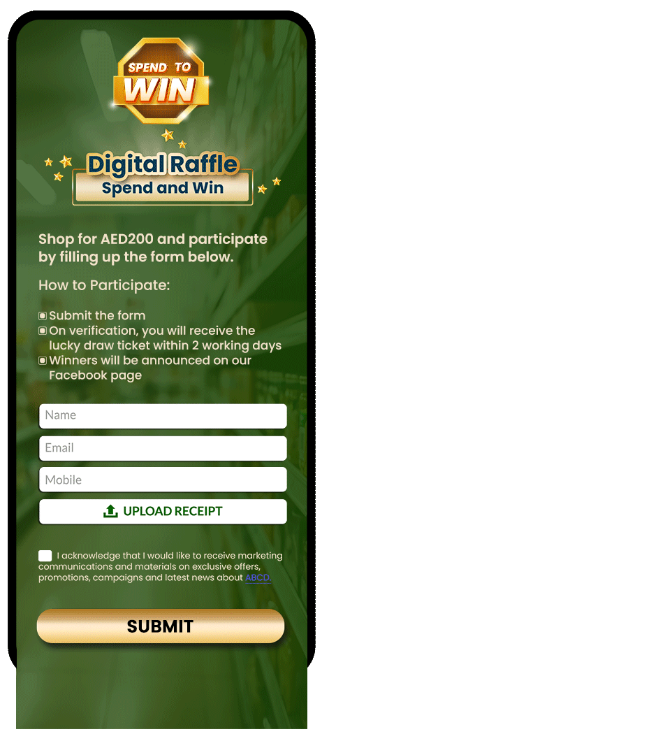 Ai based submission verification program ai based verification branding customer engagement draw system gamification reward management vouchermatic